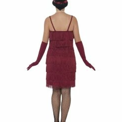 Smiffys USA 20's Flapper Women's Deep Red Costume Costumes