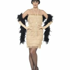 Smiffys USA 20's Flapper Women's Gold Costume Costumes