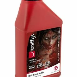 Smiffys USA Smiffys Make-Up FX, Blood Bottle, Red Makeup & SFX