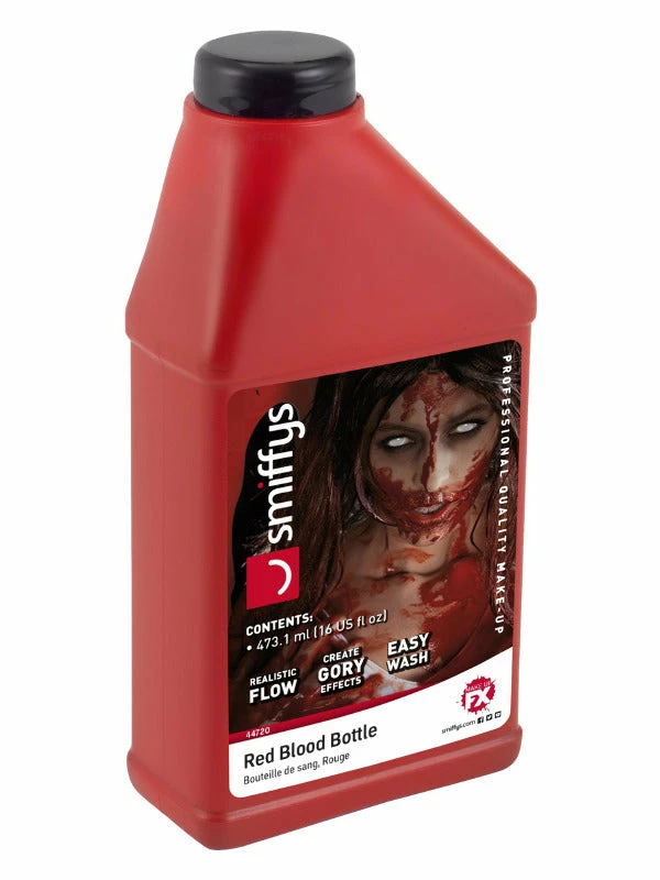 Smiffys USA Smiffys Make-Up FX, Blood Bottle, Red Makeup & SFX 3 Smiffys USA Smiffys Make-Up FX, Blood Bottle, Red Makeup & SFX