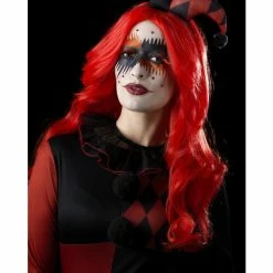 Smiffys USA Smiffys Make-Up FX, Harlequin Kit, Aqua, Red