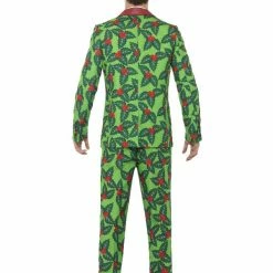 Smiffys USA Costumes Holly Berry, Mens Green Christmas Suit