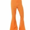 Smiffys USA Costumes 60s 70s Flared Men's Orange Trousers 2 Smiffys USA Costumes 60s 70s Flared Men's Orange Trousers