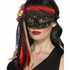 Smiffys USA Masquerade Pirate Women's Eyemask