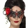 Smiffys USA Day Of The Dead Metal Filigree Eyemask Women's