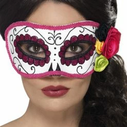 Smiffys USA Masks Day Of The Dead Eyemask Women's