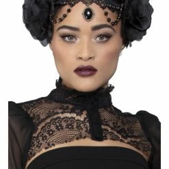 Smiffys USA Accessories Fever Rose Embellished Headpiece Women's