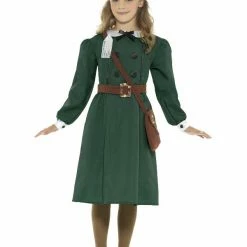 Smiffys USA World War 2 Girl's Costume