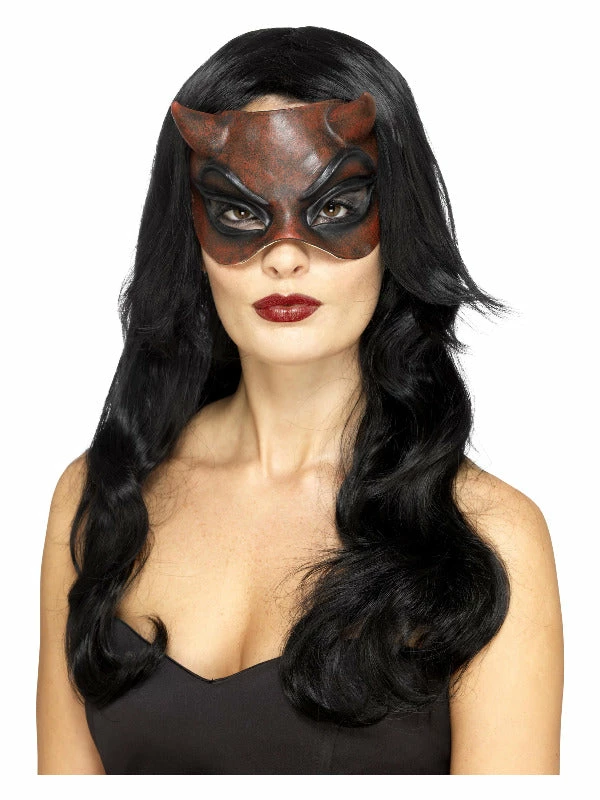 Smiffys USA Masquerade Devil Women's Mask Masks 3 Smiffys USA Masquerade Devil Women's Mask Masks
