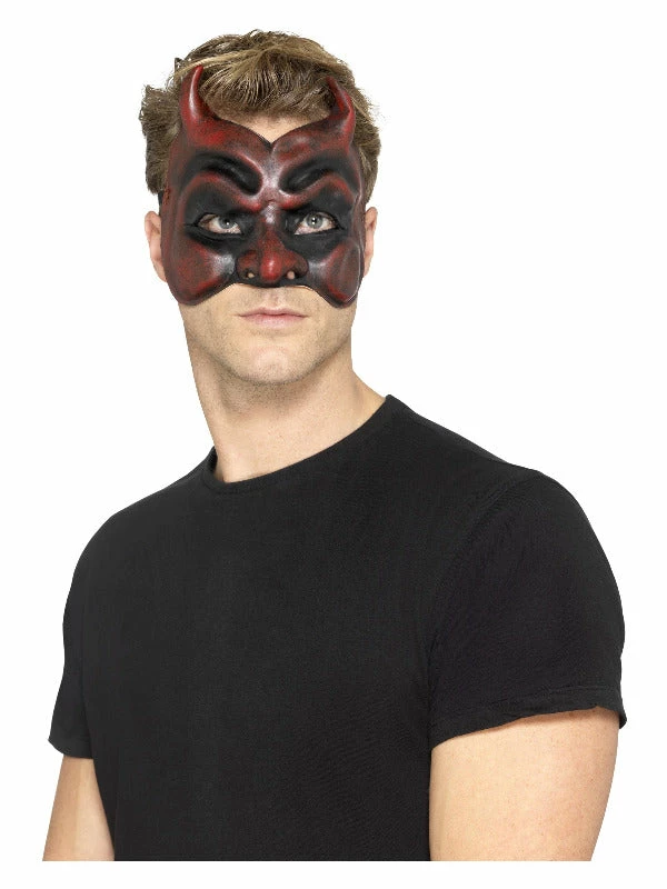 Smiffys USA Masquerade Devil Men's Mask Masks 3 Smiffys USA Masquerade Devil Men's Mask Masks