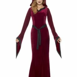 Smiffys USA Medieval Vampiress Women's Red Costume Costumes