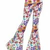 Smiffys USA Costumes 70s Groovy Flared Women's Trousers