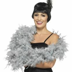 Smiffys USA 20s Women's Silver Grey Boa
