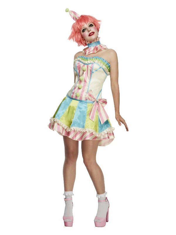 Smiffys USA Fever Vintage Womens Clown Costume Costumes 3 Smiffys USA Fever Vintage Womens Clown Costume Costumes