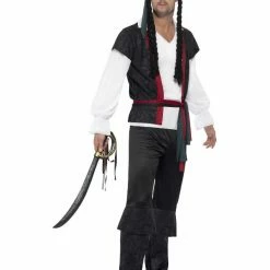 Smiffys USA Pirate Aye Aye Captain Men's Costume