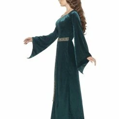 Smiffys USA Costumes Medieval Maid Women's Green Costume