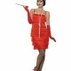 Smiffys USA 20's Flapper Women's Red Costume Costumes