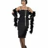 Smiffys USA Costumes 20s Flapper Black Women's Dress Costume
