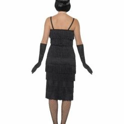 Smiffys USA Costumes 20s Flapper Black Women's Dress Costume