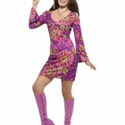 Smiffys USA Costumes 60s Hippie Chick Woodstock Women's Costume