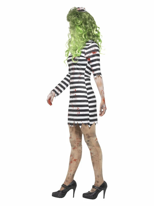 Smiffys USA Zombie Jailbird Prisoner Women's Costume 4 Smiffys USA Zombie Jailbird Prisoner Women's Costume