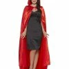 Smiffys USA Satin Hooded Adult Cape Accessories