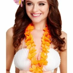 Smiffys USA Hawaiian Lei Orange Accessories