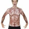 Smiffys USA Mutilated Skin Adult Horror T-Shirt