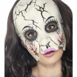 Smiffys USA Damaged Doll Women's Halloween Mask Masks