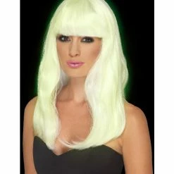 Smiffys USA Wigs & Beards Glam Party Black Light Women's Wig