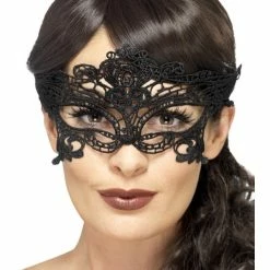 Smiffys USA Masks Embroidered Lace Filigree Heart Women's Eyemask
