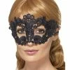 Smiffys USA Masks Embroidered Lace Filigree Floral Women's Eyemask