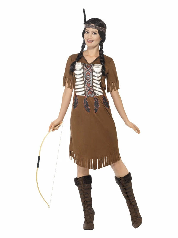 Smiffys USA Costumes Native American Inspired Warrior Princess Women's Costume 3 Smiffys USA Costumes Native American Inspired Warrior Princess Women's Costume