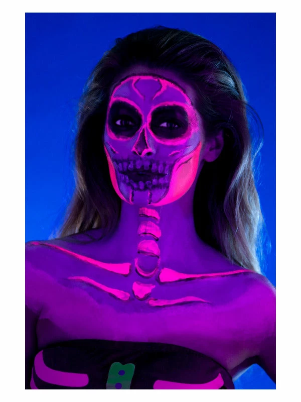 Smiffys USA Makeup & SFX Smiffys Make-Up FX, Neon Skeleton Liquid Latex Kit 9 Smiffys USA Makeup & SFX Smiffys Make-Up FX, Neon Skeleton Liquid Latex Kit