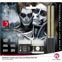 Smiffys USA Makeup & SFX Smiffys Make-Up FX, Skeleton Liquid Latex Kit