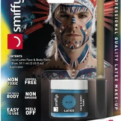 Smiffys USA Smiffys Make-Up FX, Blue Liquid Latex Kit,