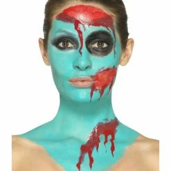 Smiffys USA Smiffys Make-Up FX, Turquoise Liquid Latex Kit