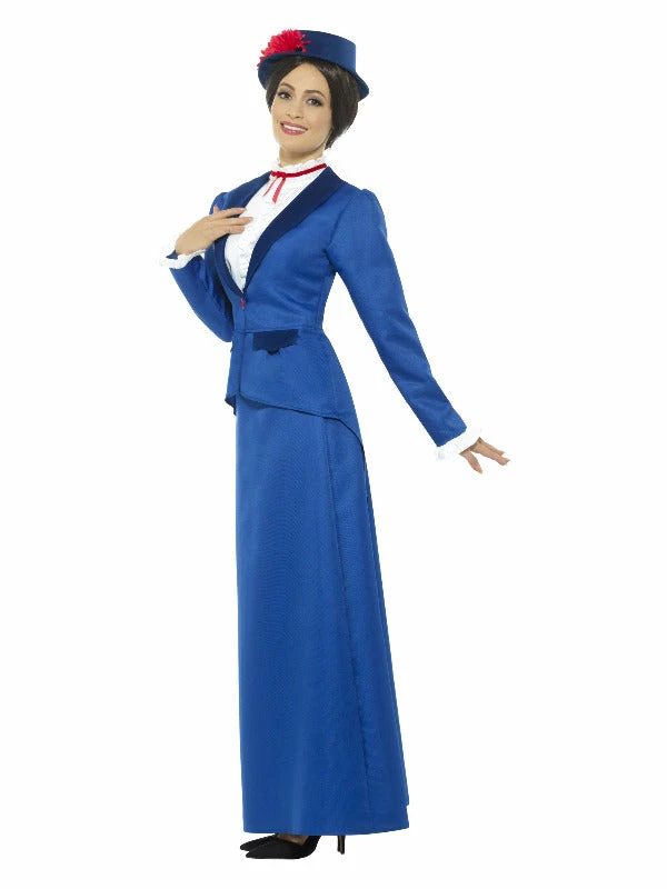 Smiffys USA Victorian Nanny Women's Blue Costume Costumes 4 Smiffys USA Victorian Nanny Women's Blue Costume Costumes