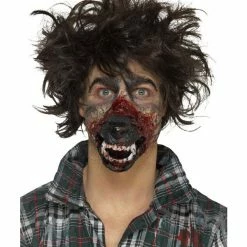 Smiffys USA Smiffys Make-Up FX, Foam Latex Werewolf, Brown Makeup & SFX