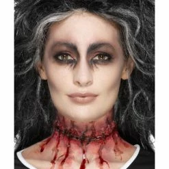 Smiffys USA Smiffys Make-Up FX, Latex Stitched Neck, Red