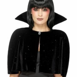 Smiffys USA Evil Queen Women's Shoulder Black Cape