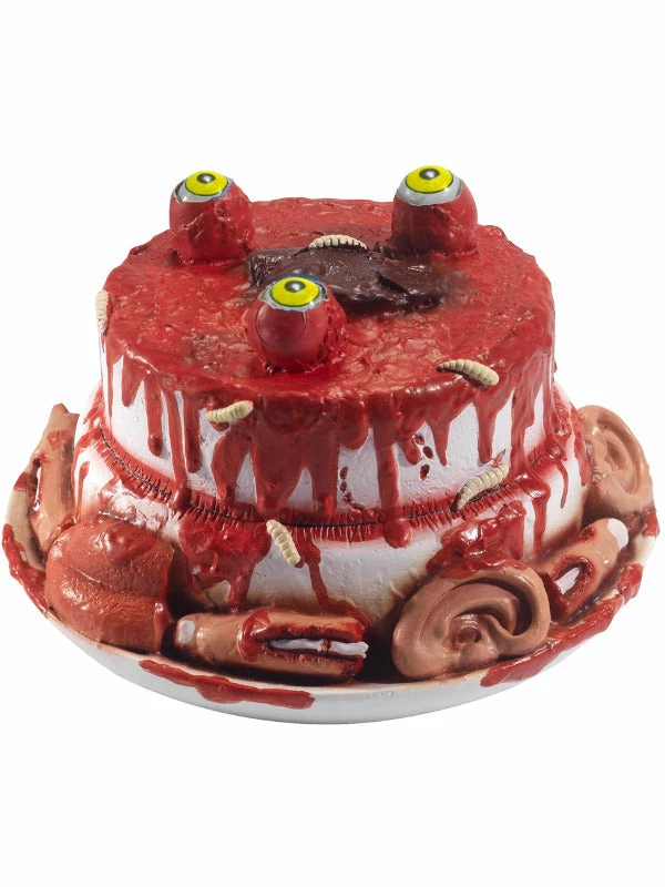 Smiffys USA Latex Gory Gourmet Zombie Cake Prop Decorations & Props 3 Smiffys USA Latex Gory Gourmet Zombie Cake Prop Decorations & Props
