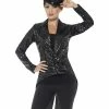 Smiffys USA Sequin Black Tailcoat Jacket Costumes