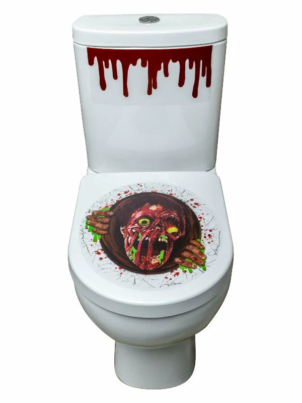 Smiffys USA Decorations & Props Zombie Halloween Toilet Seat Stickers 3 Smiffys USA Decorations & Props Zombie Halloween Toilet Seat Stickers