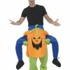 Smiffys USA Piggyback Ride A Scary Pumpkin Adult Costume Costumes