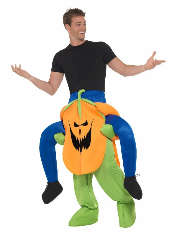 Smiffys USA Piggyback Ride A Scary Pumpkin Adult Costume Costumes 4 Smiffys USA Piggyback Ride A Scary Pumpkin Adult Costume Costumes