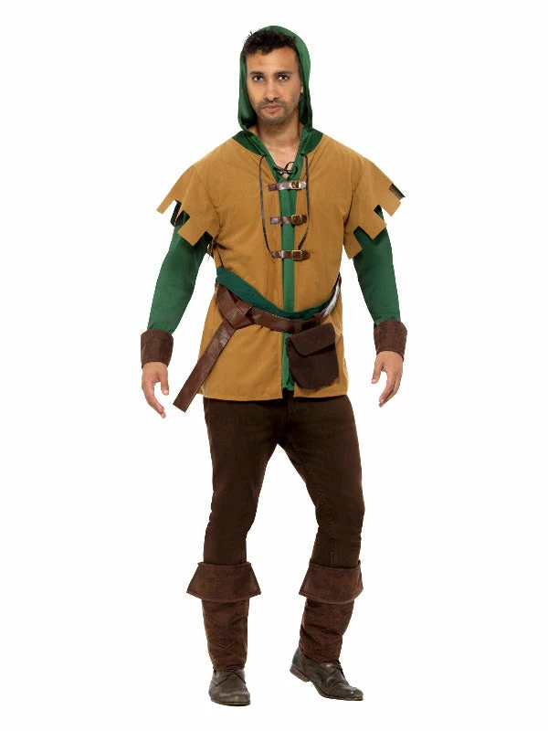 Smiffys USA Costumes Robin Of The Hood Men's Costume 3 Smiffys USA Costumes Robin Of The Hood Men's Costume