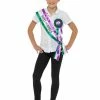 Smiffys USA Accessories Victorian Suffragette Sash & Rosette