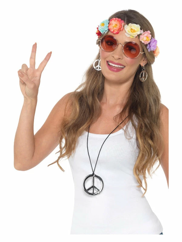 Smiffys USA 1960's Costumes 60s 70s Hippie Festival Women's Kit 3 Smiffys USA 1960's Costumes 60s 70s Hippie Festival Women's Kit