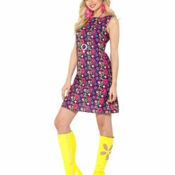 Smiffys USA 60s Psychedelic Women's Costume